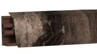Плинтус LB-38, L=3000мм, мрамор бергамо темный в Асино - asino.katalogmebeli.com | фото 1