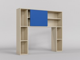 Полка на стол Скай (Синий/корпус Клен) в Асино - asino.katalogmebeli.com | фото 1