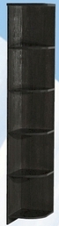 Полка угловая средняя ДЛЯ ГОСТИНОЙ ПУС-305 Венге в Асино - asino.katalogmebeli.com | фото