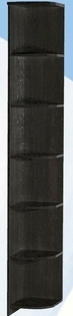 Полка угловая высокая ДЛЯ ГОСТИНОЙ ПУВ-305 Венге в Асино - asino.katalogmebeli.com | фото