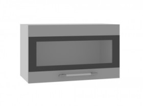 Ройс ГПГСФ 600 Шкаф верхний горизонтальный (Графит софт/корпус Серый) в Асино - asino.katalogmebeli.com | фото