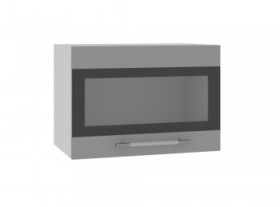 Ройс ГВПГСФ 500 Шкаф верхний горизонтальный (Графит софт/корпус Серый) в Асино - asino.katalogmebeli.com | фото
