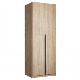 Шкаф 2-х дверный Локер "гармошка" Дуб Сонома (штанга) в Асино - asino.katalogmebeli.com | фото