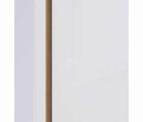 Веста СБ-2259 Шкаф 2х дверный с зеркалом Дуб Бунратти/Белый глянец в Асино - asino.katalogmebeli.com | фото 3