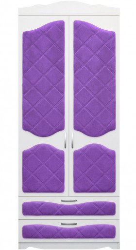 Шкаф 2-х створчатый с ящиками серии Иллюзия 32 Фиолетовый в Асино - asino.katalogmebeli.com | фото