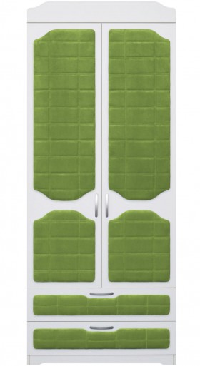 Шкаф 2-х створчатый с ящиками серии Спорт 76 Зелёный в Асино - asino.katalogmebeli.com | фото