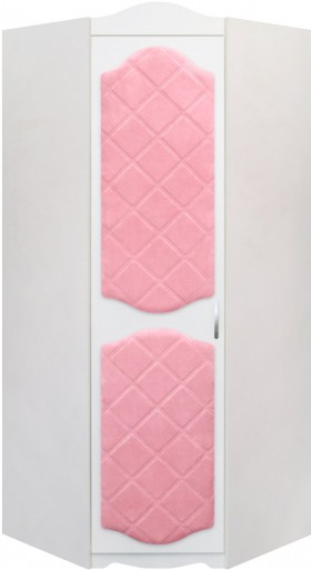 Шкаф угловой Иллюзия 36 Светло-розовый в Асино - asino.katalogmebeli.com | фото