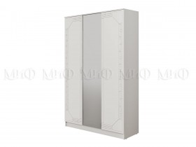 Шкаф 3-х створчатый Афина-1 (Белый/Белый глянец) в Асино - asino.katalogmebeli.com | фото