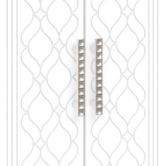 Шкаф 4 двери М21 Спальня Тиффани (белый текстурный) в Асино - asino.katalogmebeli.com | фото 2