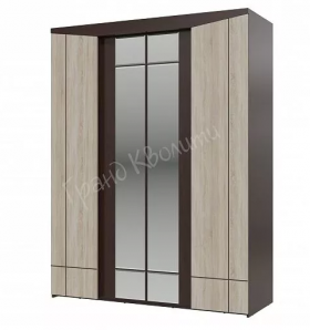 Шкаф 4-х дверный Парма 1700 Венге/Дуб сонома в Асино - asino.katalogmebeli.com | фото 1