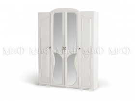 Шкаф 4-створчатый Мария (Белый глянец) в Асино - asino.katalogmebeli.com | фото