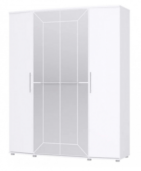 Шкаф 4х дверный Амели 1805 Белый в Асино - asino.katalogmebeli.com | фото