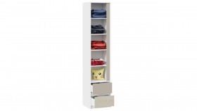 Шкаф для белья комбинированный «Сканди» Дуб Гарден/Белый/Глиняный серый в Асино - asino.katalogmebeli.com | фото 2