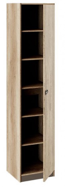 Шкаф для белья «Пилигрим» (Дуб Каньон светлый, Фон серый) в Асино - asino.katalogmebeli.com | фото 2
