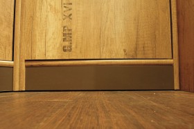 Шкаф для белья «Пилигрим» (Дуб Каньон светлый, Фон серый) в Асино - asino.katalogmebeli.com | фото 7