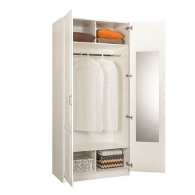 Шкаф для одежды 13.134 Ливерпуль (Белый, ясень ваниль НМ-1012-100 ПВХ) в Асино - asino.katalogmebeli.com | фото 3