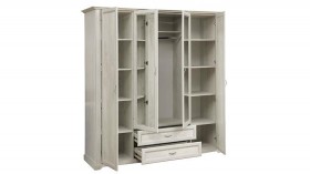 Шкаф для одежды "Сохо" (бетон пайн белый/2 ящика/зеркало) в Асино - asino.katalogmebeli.com | фото 6