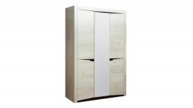 Шкаф для одежды "Лючия" (3-х дв.) (венге / белый) в Асино - asino.katalogmebeli.com | фото 1