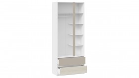 Шкаф для одежды комбинированный «Сканди» Дуб Гарден/Белый/Глиняный серый в Асино - asino.katalogmebeli.com | фото 2