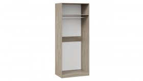 Шкаф для одежды с 1 глухой и 1 зеркальной дверями правый «Эмбер» Баттл Рок/Серый глянец в Асино - asino.katalogmebeli.com | фото 3