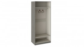 Шкаф для одежды с 1 зеркальной дверью и 1 с ЛКП «Либерти» Хадсон/Фон Серый в Асино - asino.katalogmebeli.com | фото 2