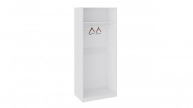 Шкаф для одежды «Синди» (Белый глянец/Дуб Делано/2 двери/зеркало) в Асино - asino.katalogmebeli.com | фото 2