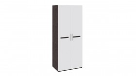 Шкаф для одежды с 2-мя дверями «Фьюжн» Белый глянец/Венге Линум в Асино - asino.katalogmebeli.com | фото