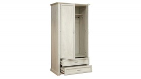 Шкаф для одежды "Сохо" (бетон пайн белый/2 ящика/зеркало) в Асино - asino.katalogmebeli.com | фото 3