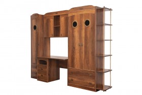 Шкаф комбинированный для белья «Навигатор» (Дуб Каньон) в Асино - asino.katalogmebeli.com | фото 6