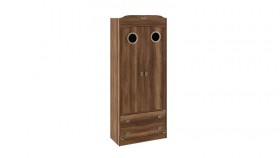 Шкаф комбинированный для одежды с иллюминатором «Навигатор» (Дуб Каньон) в Асино - asino.katalogmebeli.com | фото 1