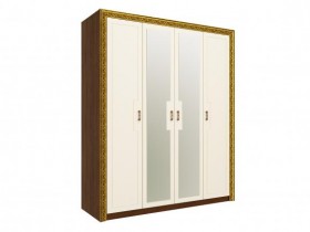 Шкаф комбинированный "Айрум" (дуб кальяри/белый/зеркало/1744) в Асино - asino.katalogmebeli.com | фото