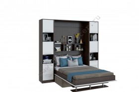Шкаф-кровать с диваном БЕЛА с полкой ножкой в Асино - asino.katalogmebeli.com | фото