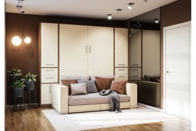 Шкаф-кровать с диваном Злата в Асино - asino.katalogmebeli.com | фото