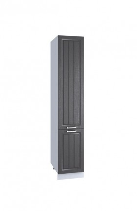 Шкаф пенал 400, ШП 400 Н (Клен серый/корпус белый) в Асино - asino.katalogmebeli.com | фото