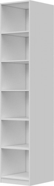 Шкаф ШР-1 без зеркала Вива (Белый/Белый глянец/Платина) в Асино - asino.katalogmebeli.com | фото 2
