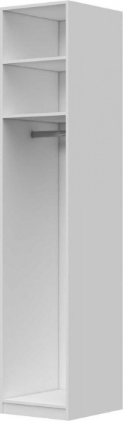 Шкаф ШР-1 без зеркала Вива (Белый/Белый глянец/Платина) в Асино - asino.katalogmebeli.com | фото 3