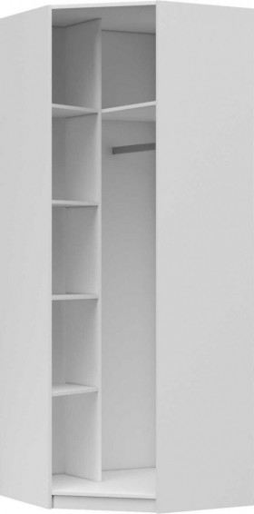 Шкаф ШРУ зеркало, правый Вива (Белый/Белый глянец/Платина) в Асино - asino.katalogmebeli.com | фото 2