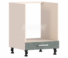 Шкаф-стол РСД-1-60 под духовку Регина 20 (Бетон серый/корпус Белый) в Асино - asino.katalogmebeli.com | фото