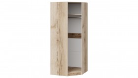 Шкаф угловой с 1-ой глухой дверью «Фьюжн» Дуб делано/Белый глянец в Асино - asino.katalogmebeli.com | фото 3