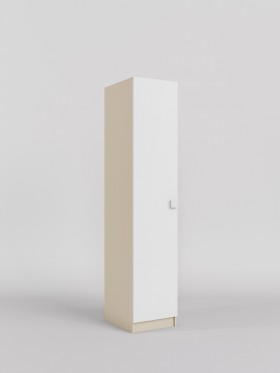 Шкаф угловой (левая секция) Скай люкс (Белый/корпус Клен) в Асино - asino.katalogmebeli.com | фото