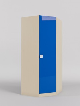 Шкаф угловой (угловая секция) Скай люкс (Синий/корпус Клен) в Асино - asino.katalogmebeli.com | фото