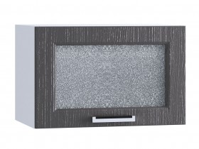 Шкаф верхний горизонтальный со стеклом 500, ШВГС 500 (Клен серый/корпус белый) в Асино - asino.katalogmebeli.com | фото