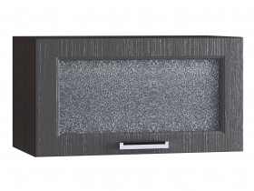 Шкаф верхний горизонтальный со стеклом 600, ШВГС 600 (Клен серый/корпус венге) в Асино - asino.katalogmebeli.com | фото