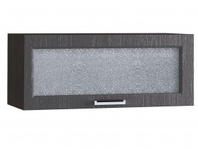 Шкаф верхний горизонтальный со стеклом 800, ШВГС 800 (Клен серый/корпус венге) в Асино - asino.katalogmebeli.com | фото