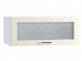 Шкаф верхний горизонтальный со стеклом 810, ШВГС 810 (Клен крем/корпус белый) в Асино - asino.katalogmebeli.com | фото