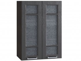 Шкаф верхний со стеклом 609, ШВС 609 новый (Клен серый/корпус венге) в Асино - asino.katalogmebeli.com | фото