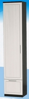 Шкаф высокий с ящиком ДЛЯ ГОСТИНОЙ ШВЯ-450 Венге/Дуб выбеленный в Асино - asino.katalogmebeli.com | фото