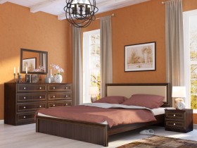 Спальня Беатрис (орех гепланкт) в Асино - asino.katalogmebeli.com | фото 2