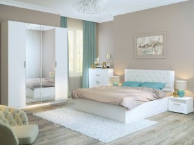 Спальня Тиффани (Белый текстурный) в Асино - asino.katalogmebeli.com | фото