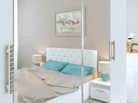 Спальня Тиффани (Белый текстурный) в Асино - asino.katalogmebeli.com | фото 2